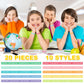 CYCLUSIVE 20 Pieces Students Inspirational Wristbands Rubber Bracelets Fun Motivational Wristbands for Kids Students Back to Sch