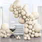 Partywoo White Sand Balloons, 140 Pcs Boho White Balloons Different Sizes Pack Of 18 Inch 12 Inch 10 Inch 5 Inch Sand White Balloons For Balloon Garland Balloon Arch As Party Decorations, White-F12