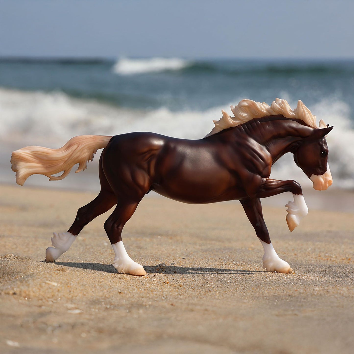 Breyer Horses Traditional Series | Surfer? Riptide Chincoteague Pony | Horse Figurine | 11.5'' L X 8.5'' H | Model #B-Tr-10249