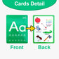 Abc Letter Flash Cards For Toddlers With 5 Dry Erase Pens, Preschool Learning Toys Alphabet Memory Game, 36Pcs Double-Side Flash