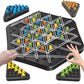Morovik Chain Triangle Chess Game Triggle Rubber Band Game For Kids & Adults, Fun Family Board Game, Brain Teaser Puzzle Interac
