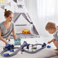Train Sets For Toddlers, 66 Pcs Trains Toy With Battery Operated & Tracks (Magnetic Connection), Compatible With Thomas, Brio, Christmas Toy Gifts For 3 4 5 6 7 8 Years Old (Police)