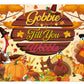 Gobble Till You Wobble Banner Backdrop 6x4FT Fall Maple Leaves Pumpkin Turkey Friendsgiving Photography Background Funny Rustic