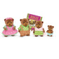 Lil Woodzeez - Healthnuggle Bear Family Set - 4 Collectible Doll Figures with Storybook - Encourages Imaginative Pretend Play -