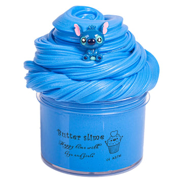 Blue Butter Slime, Non-Sticky And Glossy Slime, Stress Relief Scented Slime Toy For Kids Education, Party Favor And Birthday Gif
