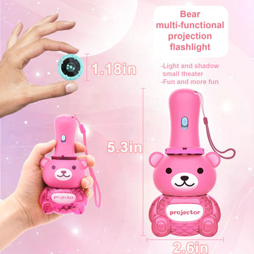 Flashlight Projector Toy-Torch Projection-Led Flashlights-Educational Toys , Include Dinosaurs, Vehicles, Animals, 48 Patterns F