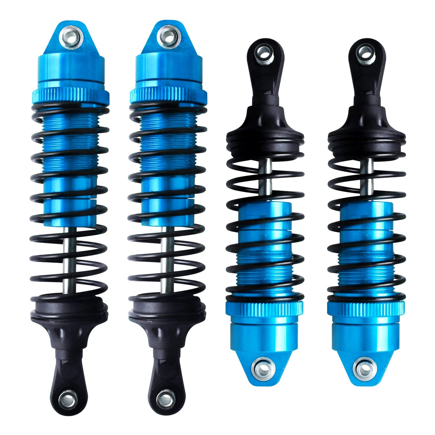 AllinRC 4PCS Aluminum Front & Rear RC Shocks for 1/10 Traxxas Slash 4x4 Shocks Rustler 4X4 Shocks Stampede 4X4 Shocks Hoss 4X4 S