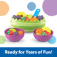 Learning Resources New Sprouts Fresh Fruit Salad Set - 18 Pieces, Ages 18+ Months Pretend Play Food for Toddlers, Preschool Lear