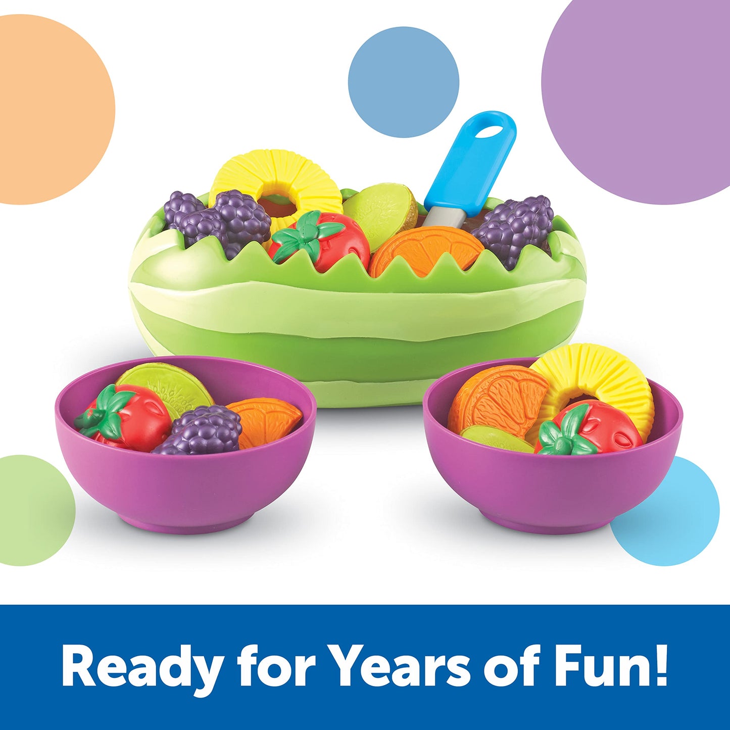 Learning Resources New Sprouts Fresh Fruit Salad Set - 18 Pieces, Ages 18+ Months Pretend Play Food for Toddlers, Preschool Lear