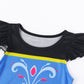 Sukyfecde Princess Costume For Toddler Girls Halloween Dress Up Birthday Outfits Pretend Play Dresses Size 7-8 Blue