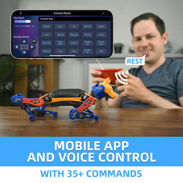 Petoi Robot Dog Bittle X (Construction) | Robotics Kit | App & Voice Control Smart Robot | Programmable Open Source Coding Robot