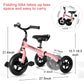 XPIY Tricycle for Toddlers Age 2 to 4 Years Old, 3 in 1 Folding Toddler Bike for Boys and Girls, Kids' Bike Trike with Detachabl