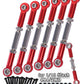 RC Upgrades Part for 1/10 Slash 4X4 2WD/Rustler 4X4 2WD/Stampede 4X4 2WD/Hoss 4X4 2WD RC Car,7 Pieces Aluminum Adjustable Turnbu