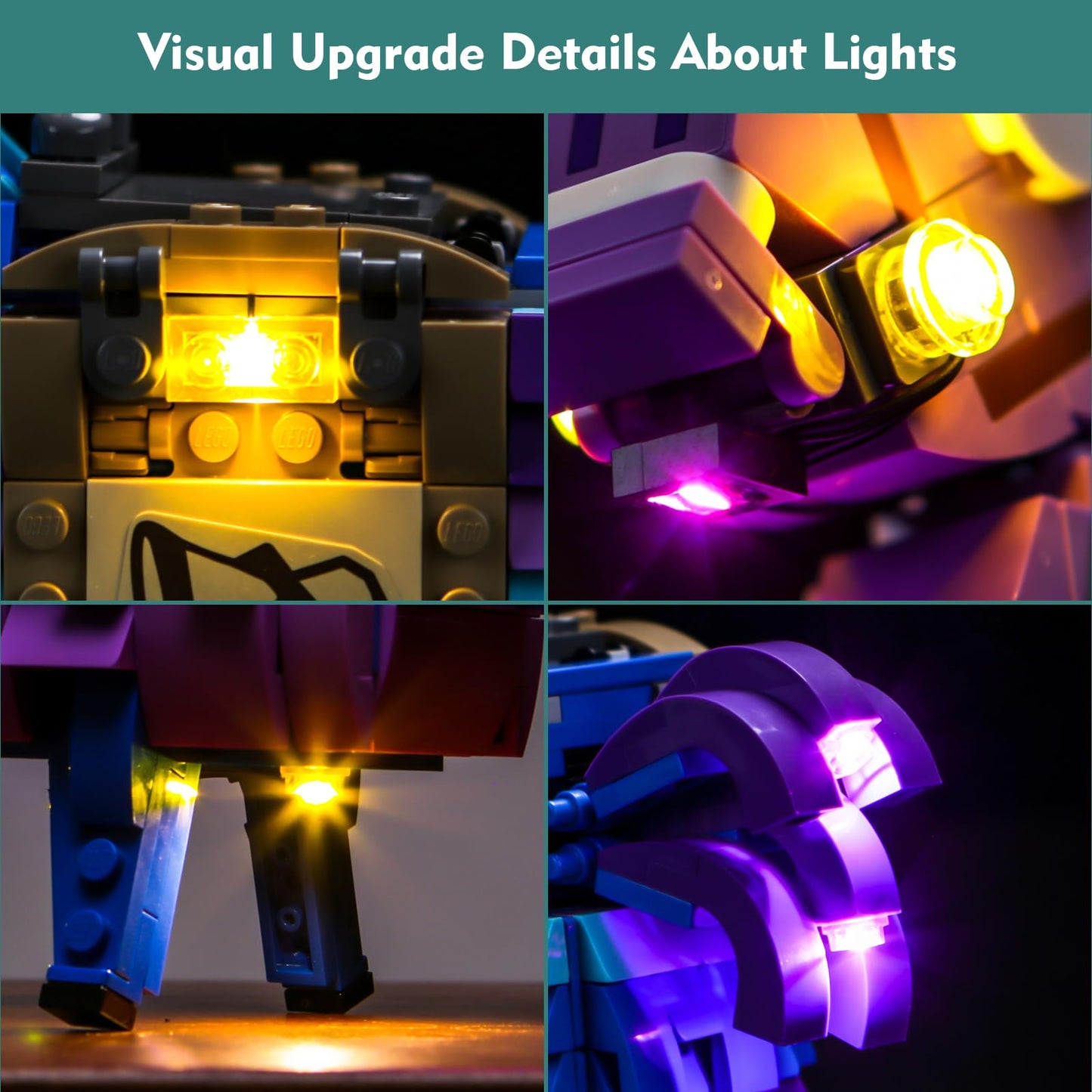 Locolee Light Compatible With Lego Supply Llama Fortnite77071, Lighting Set Accessories Compatible With Lego 77071 Fortnite Repl