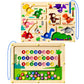 Ppotyo 2 In 1 Magnetic Color And Number Maze Double-Sided Abc Alphabet Board Magenet Dinosaur Maze Preschool Montessori Educatio