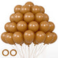 Voircoloria 105Pcs Khaki Balloons 12Inch Party Latex Balloons For Boys Girls Birthday Baby Shower Gender Reveal Wedding Sunflowe