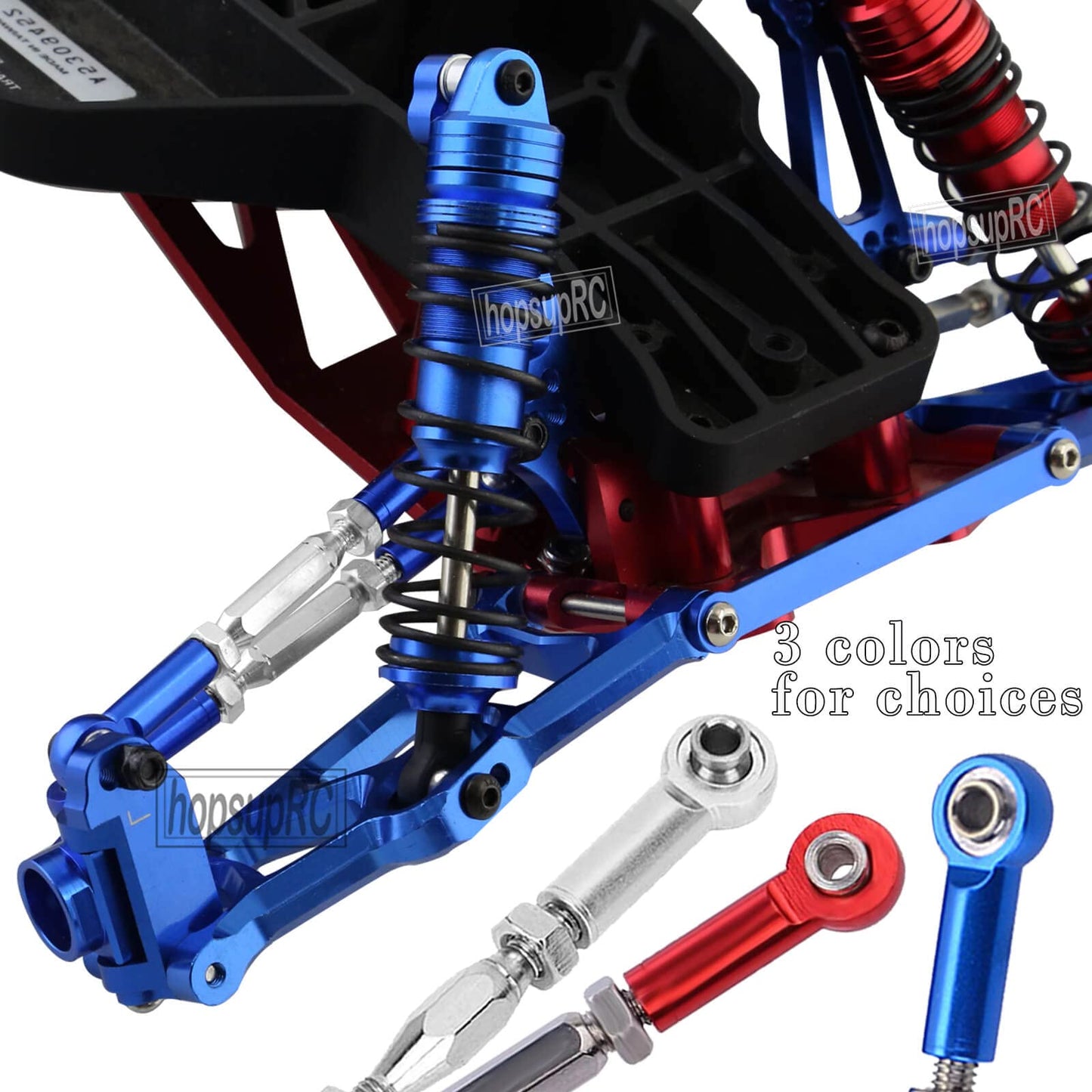 hopsupRC CVD Upgrades Part for 1/10 Slash/Rustler/Stampede/Hoss 2WD,Stainless Steel Rear Drive Shaft CVD & Front Axles,Alloy Alu