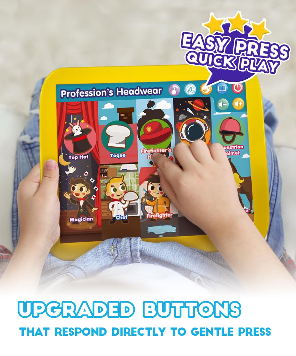 BEST LEARNING INNO PAD Educational Tablet Toy for Toddlers, 7.44"x8.86", Learn Alphabet, Numbers, Colors, Shapes, Model 8123