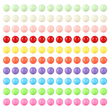 Laviesto 0.47 Inch(12Mm) Game Replacement Marbles Balls,120Pcs Solid Color Acrylic Game Balls For Board Game Color Sorting Toy,Marble Games Diy Art Job Decoration (10 Colors)