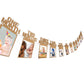 Bememo 1st Birthday Baby Photo Banner for Newborn 12 Month Photo Prop Monthly Milestone Bunting Garland First Birthday Party Dec