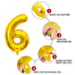 6 Number Balloon Gold 40 Inch Big Foil Mylar 6Th Balloons For 6 Year Old Boy Girl Birthday Party Decorations Wedding Anniversary