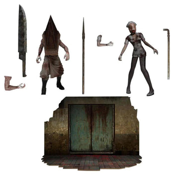 Mezco Toyz Silent Hill 2 Deluxe Figure Set - 5 Points, One Size, Brown, Plastic, Model 5684440d-f34b-4215-9218-7