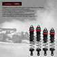 RC Car Shock Absorbers, 130mm Rear Shocks 110mm Front Shocks Set Adjustable Shocks Compatible with 1/8 Arrma Typhoon 6S Redcat F