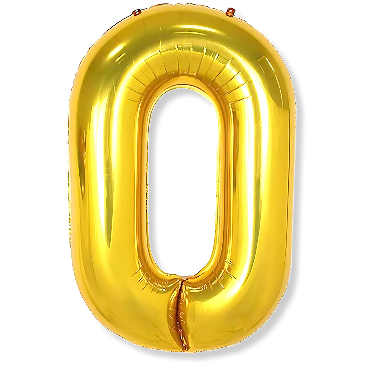 Flyloons 0 number Golden Foil Balloon 16 inch Size Birthday Decoration Items Pack of 1 | 1st Year Balloons | Zero