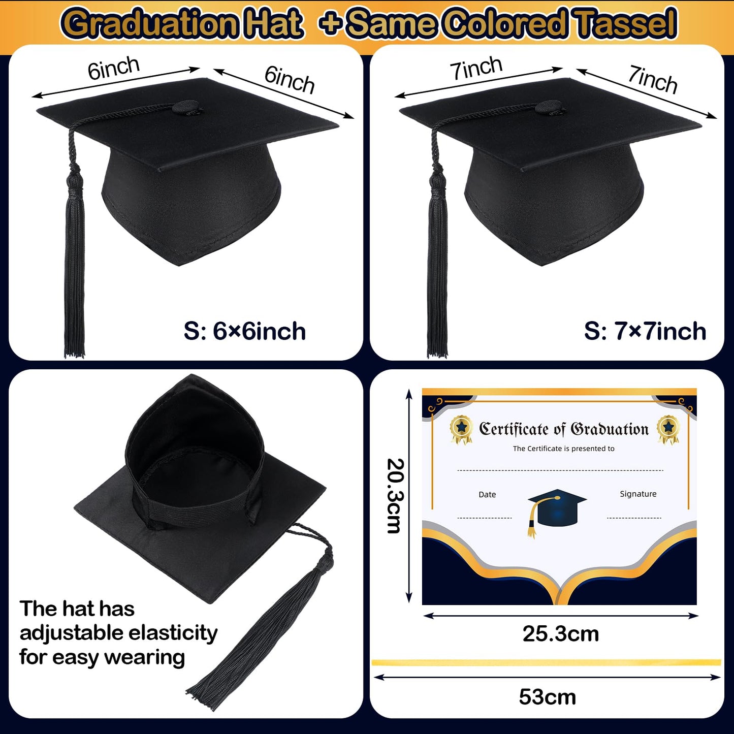 Cozypower Baby Graduation Cap and Gown for Infant Toddler Costume With Certificate for Preschool Nicu Gift (S(0-6 Months))