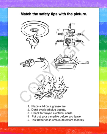 ZOCO - Fire Safety for Kids - Firefighter Coloring Books (25 Bulk Pack, Without Crayons) - Fire Prevention Week Items - Birthday