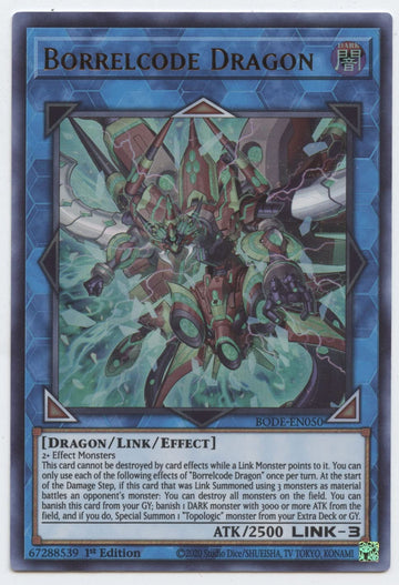 Borrelcode Dragon - Bode-En050 - Ultra Rare - 1St Edition