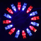 Riakrum 200 Pieces Finger Lights Finger Flashlights LED Lights Flashing Light up Rings Glow Sticks Glow in The Dark Bright for P