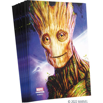 Gamegenic Marvel Champions The Card Game Official Groot Fine Art Sleeves Pack Of 50 Art Sleeves And 1 Clear Sleeve Card Game Holder Use With Tcg And Lcg Games Made By Fantasy Flight Games