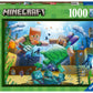 Ravensburger Minecraft Mosaic - 1000 Piece Jigsaw Puzzle for Kids and Adults | Unique Softclick Technology | Vibrant, Glare-Free