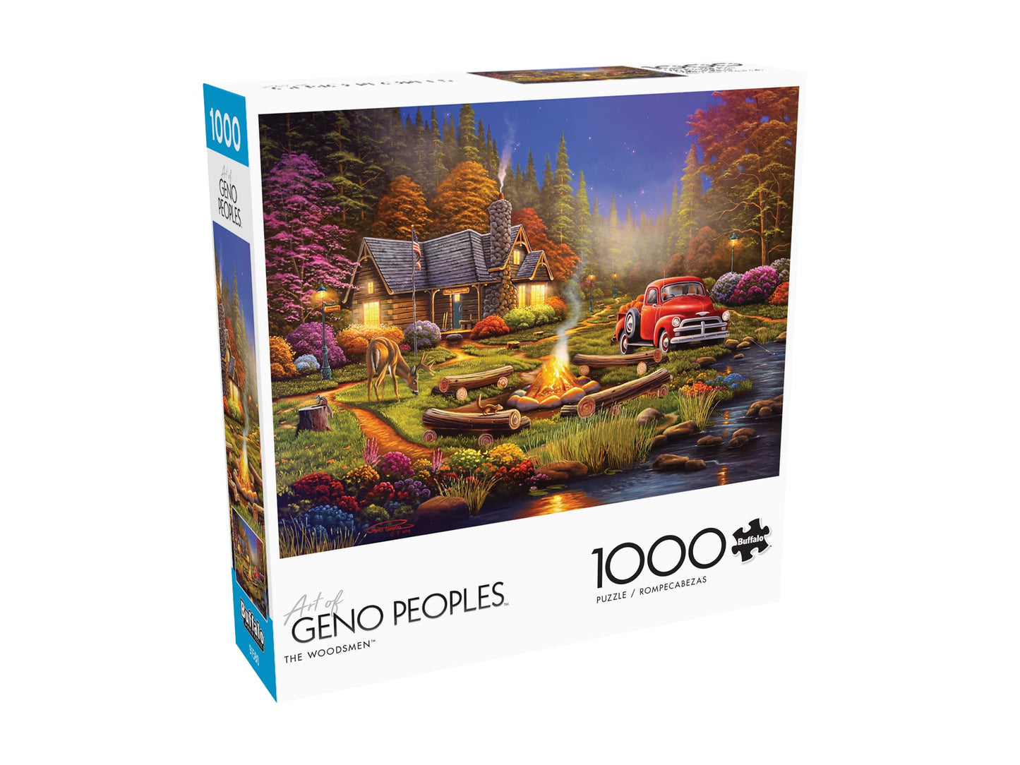 Buffalo Games 1000 Piece Jigsaw Puzzle - The Woodsmen - Large Multicolor Paper Puzzle - Model 10920 for Adults, Perfect for Game Nights