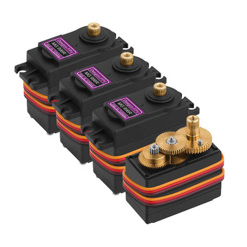 4 Pack Mg996R Servo Motor, 55G Fully Copper Gear High Torque Digital Servo Motor Kit For Rc Helicopter Car Boat Robot, Control A