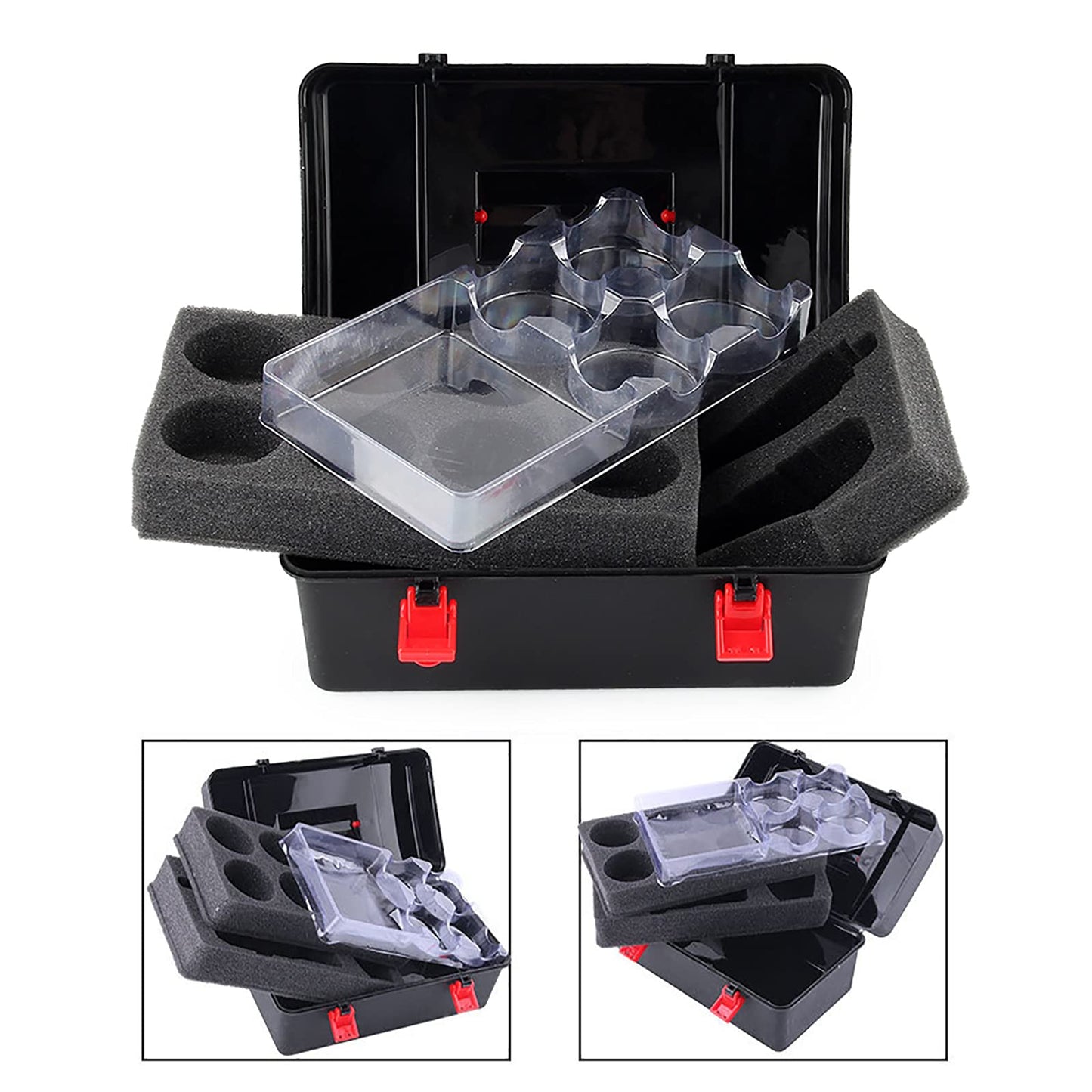 3T6B Bey Battling Top Storage Case, 12 Pcs Burst Tops Storage Case Spinning Top And Launcher Set Storage Box For Children