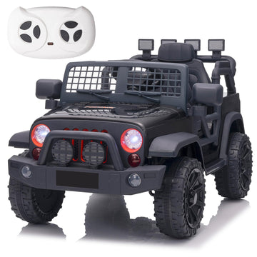 LUIBAS 12V Kids Ride On Truck, Battery Powered Electric Kids Car Vehicle Toy W/Parent Remote Control, Slow Start, LED Lights, MP