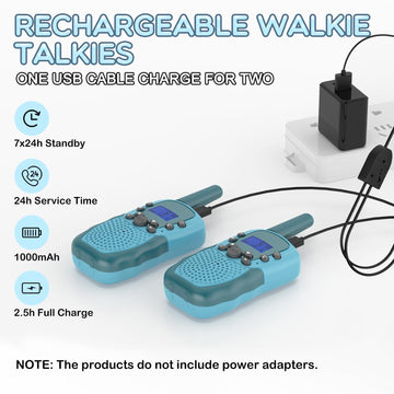 Selieve Walkie Talkies For Kids, Rechargeable Kids Toy For 3 4 5 6 7 8 Year Old Boys Girls, Walkie Talkies Long Range With 22 Ch