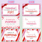 Valentines Day Gifts For Kids, 30 Pack Valentines Day Cards For Kids With Mini Heart Pop Fidget Toys For Boys Girls, Valentines