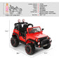 2 Seater Ride On Truck And Car Cover, 12V Children'S Electric Car With Parental Remote Control, Music, Mp3 Player, Led Lights, Spring Suspension, Red