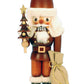 Christian Ulbricht Nutcracker Santa, 11.5" H x 4" W x 3.5" D, Brown, Model 32-626
