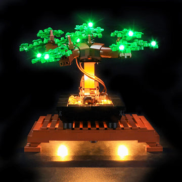 Yeabricks Led Light Kit For Lego - Creator Expert Bonsai Tree(Green) Building Blocks Model, Led Light Set Compatible With 10281(Lego Set Not Included)