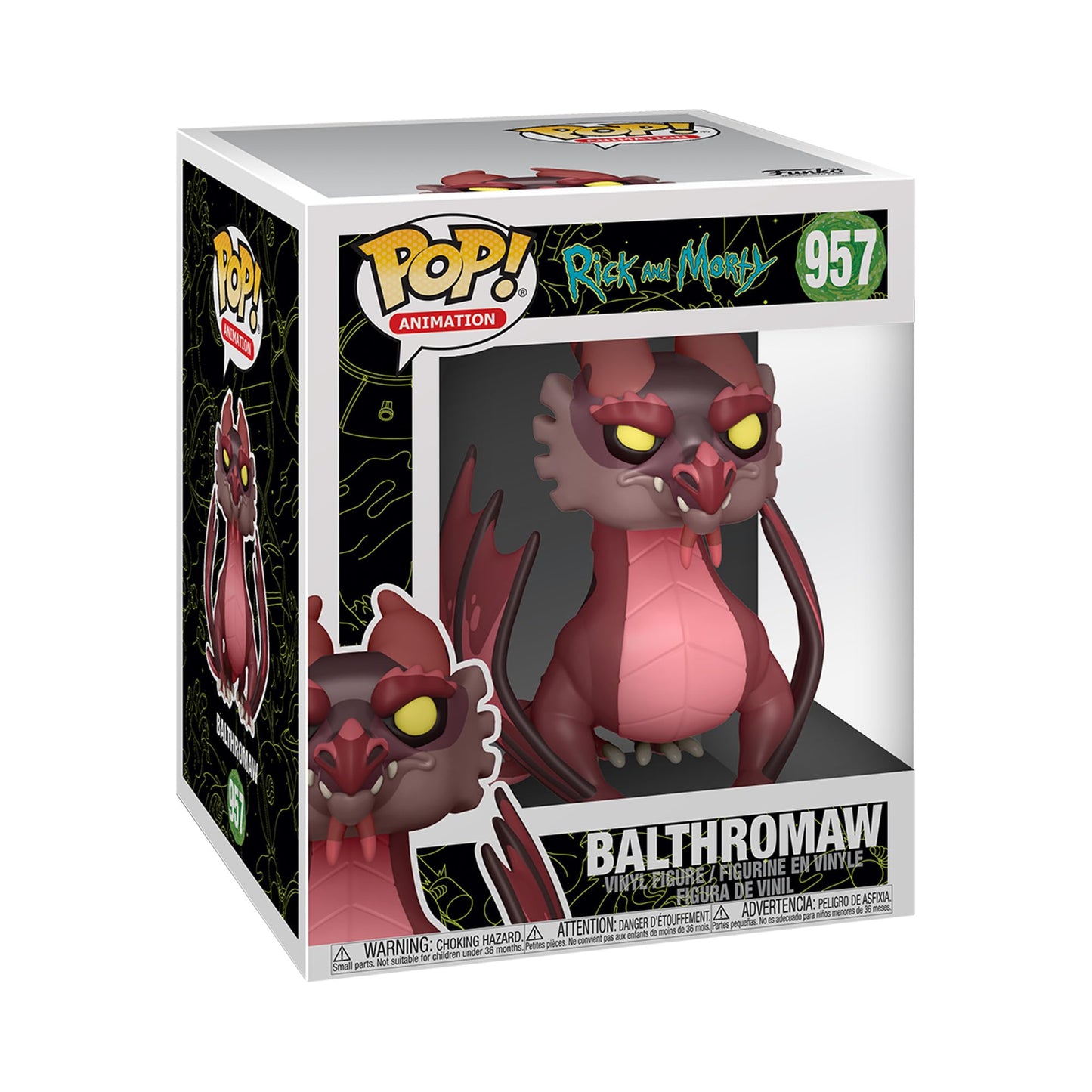 Funko Pop Super: Rick & Morty - 6 Inch Balthromaw Collectible Vinyl Figure, Multicolor (55251)