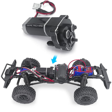 MOHERO Metal Complete Transmission Case Gearbox for 1:18 TRX4-M RC Truck Upgrade, with High Range Gears 16.6:1 Reduction Ratio