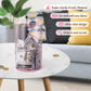 Hicocool Clear Piggy Bank For Adults Kids Must Break To Open, Pink Acrylic Piggy Bank Unopenable Money Savings Jar (8' H X 5' D)
