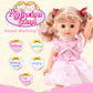 Poco Divo Princess Walking Doll 12' Interactive Vinyl Toy Baby Sonic Control Cuddly Girl Singing Talking Blonde Fashion Beauty With Blinking Eyes