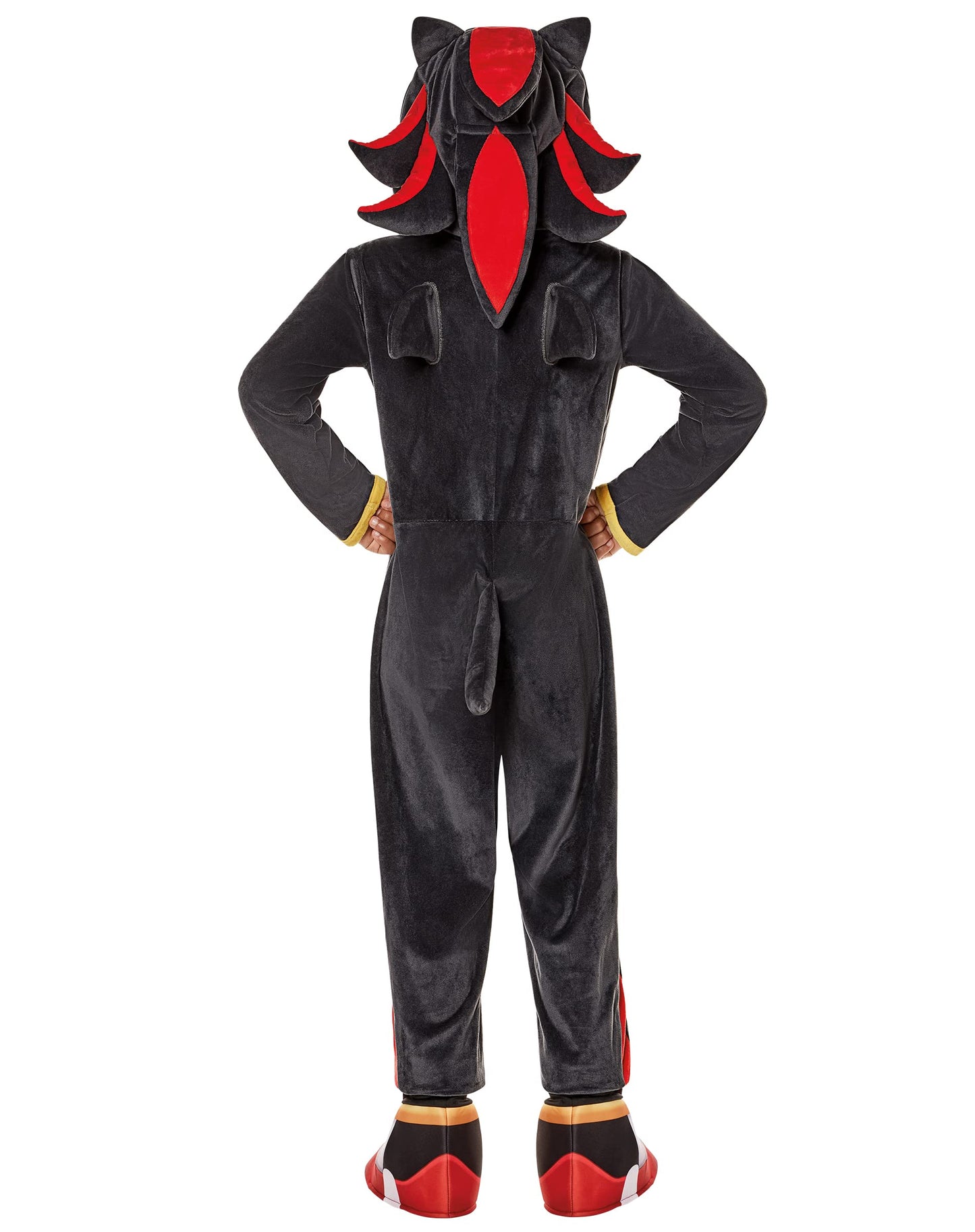 Spirit Halloween Sonic the Hedgehog Kids Shadow Jumpsuit Costume | Officially Licensed |Gaming Costume | Shadow Cosplay - M