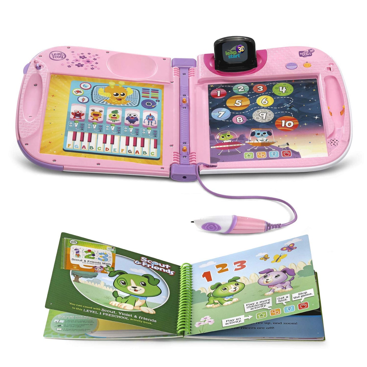 LeapFrog LeapStart 3D Interactive Learning System - Violet, Retail Size, Plastic, Model 80-603960