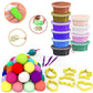 Firstly Air Dry Clay, 12 Colours Modelling Clay For Kids, Safe And NoToxic Modeling Clay & Dough 3 Moulds, 2 Tools, Soft & Stre